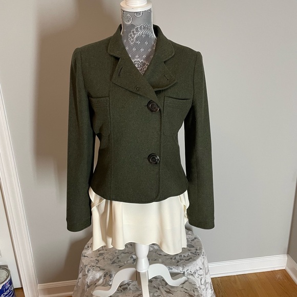 Valentino Vintage Green Jacket Sz 12 - Picture 3 of 15